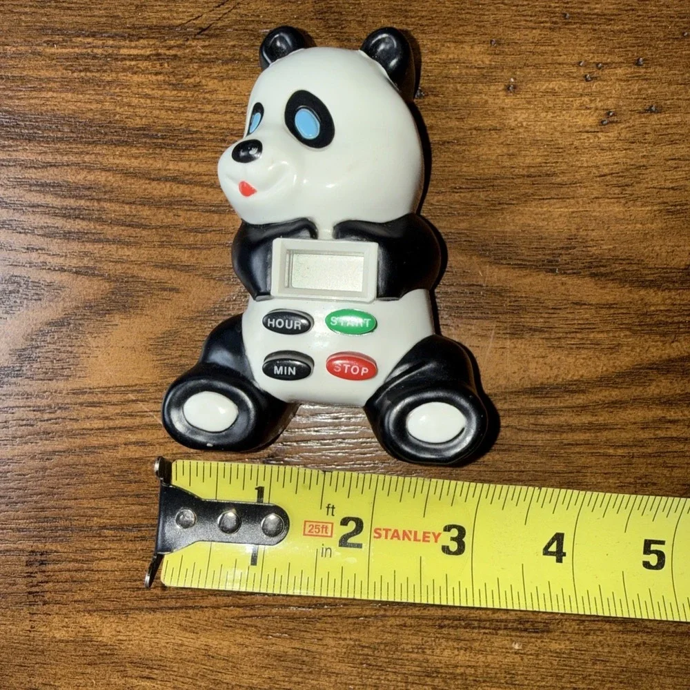 Vintage Magnetic Panda Kitchen Timer‎ Tested and Works Up To 15 Hours